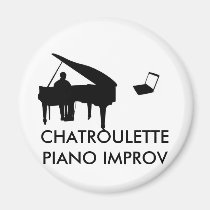 CHATROULETTE PIANO IMPROV magnets