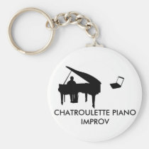 CHATROULETTE PIANO IMPROV keychains