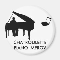 CHATROULETTE PIANO IMPROV magnets