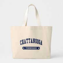 Chattanooga Tennessee College Style tee shirts Canvas Bags
