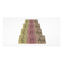 Chau as Carbon Hydrogen Gold Photo Greeting Card