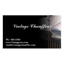 Chauffeur business card