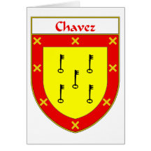 Chavez Coat of Arms/Family Crest Greeting Card