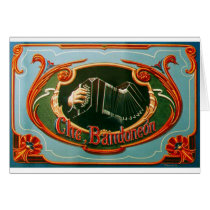 Che, bandoneon greeting cards