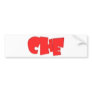 Che cool design! bumper sticker