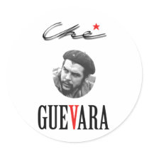che_guevara_47 round stickers