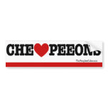 Che Guevara - Che Heart PeeOns: Bumpersticker Bumper Stickers