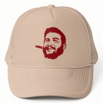 Che Guevara with Cigar Portrait Hat by strk3 Che Guevara with Cigar Portrait Hat