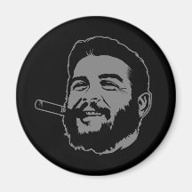 Che Guevara with Cigar Portrait Magnet