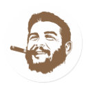Che Guevara with Cigar Portrait Sticker