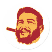 Che Guevara with Cigar Portrait Sticker