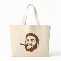 Che Guevara with Cigar Portrait Tote Bag