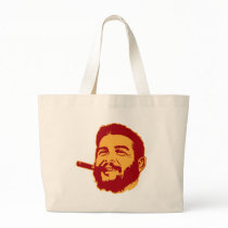 Che Guevara with Cigar Portrait Tote Bag