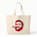 Che Guevara with Cigar Portrait Tote Bag