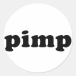 Cheap and Generic PIMP T shirt Round Sticker