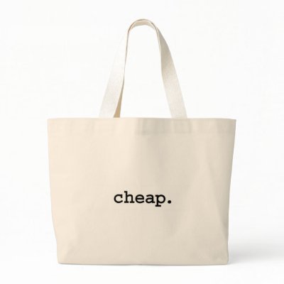 cheap. tote bags by dirtyword