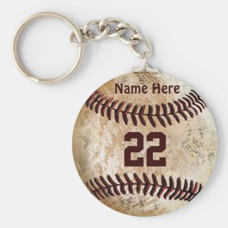 Cheap Baseball Keychains NAME, NUMBER for TEAM Keychains