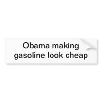 Cheap gasoline bumper stickers