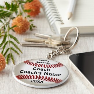 Cheap Gifts for Coaches Custom Baseball Keychains