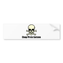 Cheap Pirate Costume bumper stickers