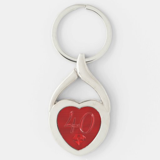 Cheap Ruby 40th Wedding Anniversary Gifts for Wife Silver-Colored ...