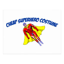 Cheap Superhero Costume Post Card