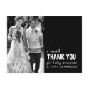 Cheap Wedding Thank You Card - Photo Funny! postcards