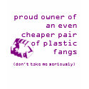 Cheaper Plastic Fangs T-Shirt