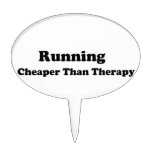 Cheaper than therapy black cake topper