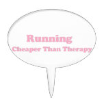 Cheaper than therapy pink cake toppers