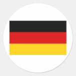 Cheapest German flag Round Stickers