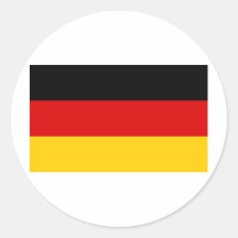 Cheapest German flag Round Stickers