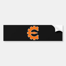 Cheat Engine Logo 2 - Orange Bumper Sticker