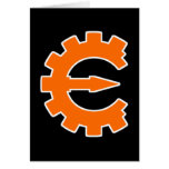 Cheat Engine Logo 2 - Orange Greeting Cards