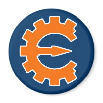 Cheat Engine Logo 2 - Orange Refrigerator Magnet