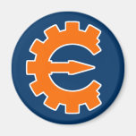 Cheat Engine Logo 2 - Orange Refrigerator Magnet