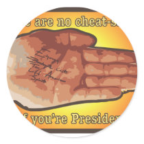 Cheat Sheet Round Stickers