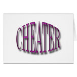 Cheater Greeting Card