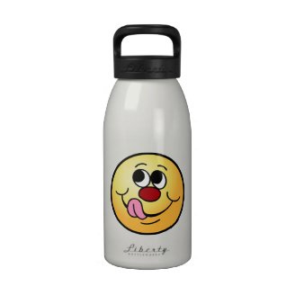 Cheating Smiley Face Grumpey Drinking Bottle