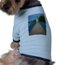 Cheboygan Lighthouse #6557 Pet Tee Shirt