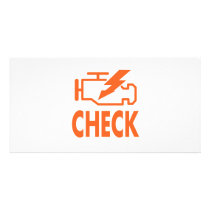 Check Engine photo cards by MeisterGaugeFaces Check Engine photo cards