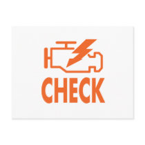 Check Engine postcards by MeisterGaugeFaces Check Engine postcards