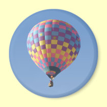 Check-It-Out Hot Air Balloon Magnet magnets