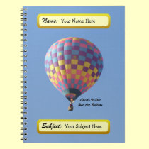 Check-It-Out Hot Air Balloon Notebook notebooks