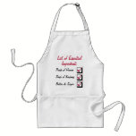 Check List of Essential Ingredients Customizable aprons