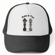 Check Mate in Two Dogs Trucker Hat