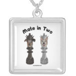 Check Mate in Two Dogs Pendant