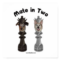 Check Mate in Two Dogs Posters