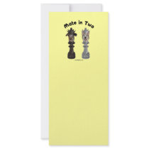 Check Mate in Two Dogs Rack Cards