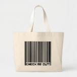 Check Me Out Barcode Tote Bag